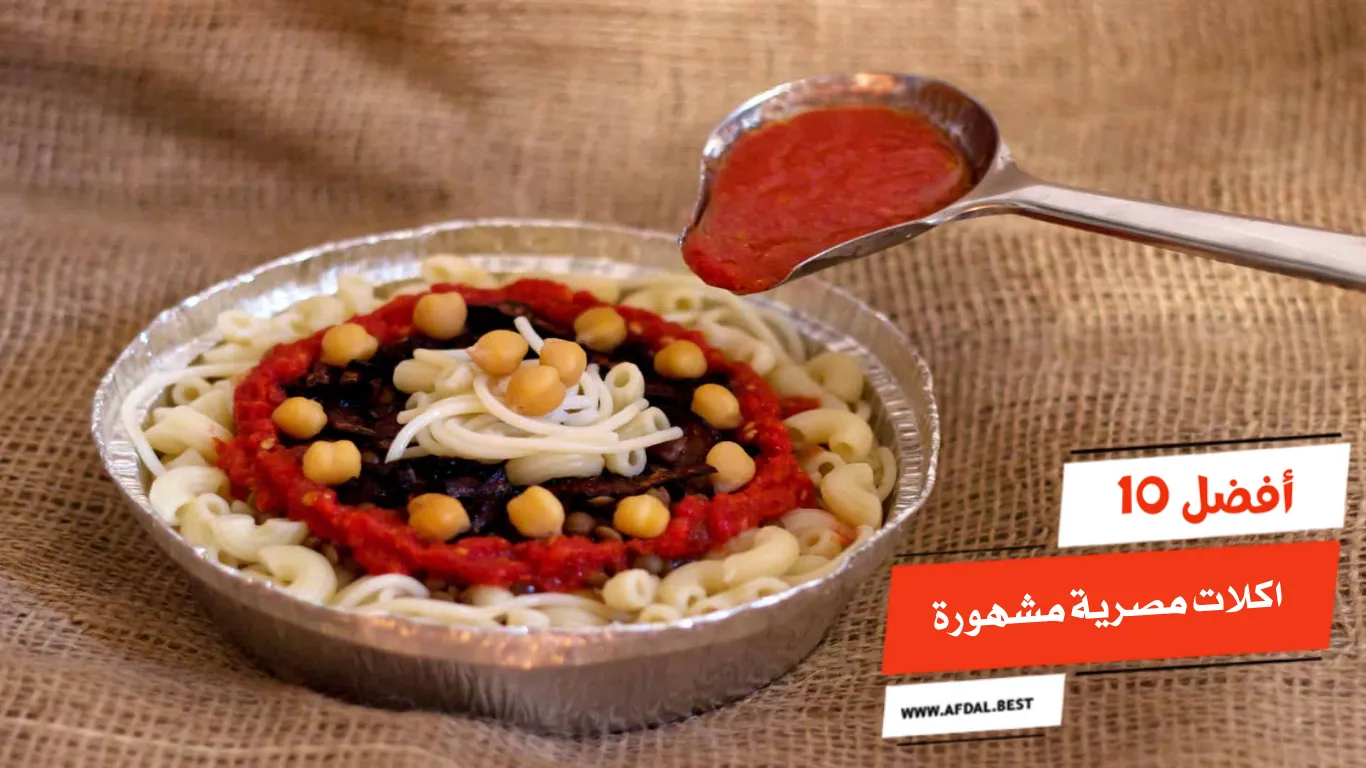 أفضل 10 اكلات مصرية مشهورة