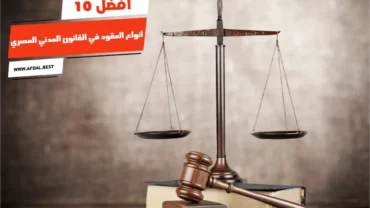 أفضل 10 أنواع العقود في القانون المدني المصري