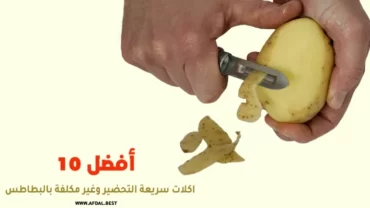 أفضل 10 اكلات سريعة التحضير وغير مكلفة بالبطاطس