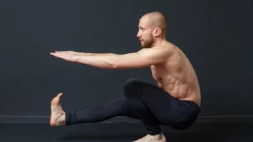 القرفصاء على قدم واحدة