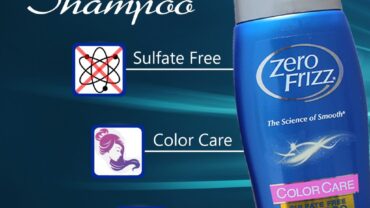 شامبو زيرو فريز/ Zero frizz colour care sulfate