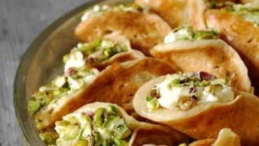 طريقة عمل القطايف بالقشطة