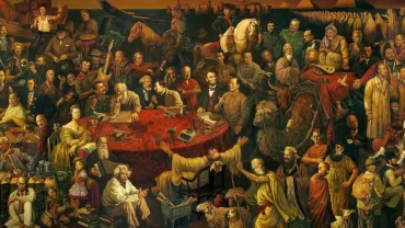 لوحة أهم 100 شخصية في التاريخ