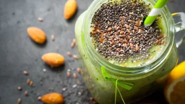 عصير الكمثرى وبذور الكتان